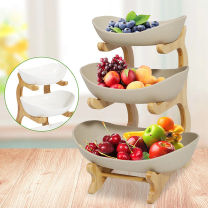 3 Tiers Fruit Basket Bowl, 2 colors