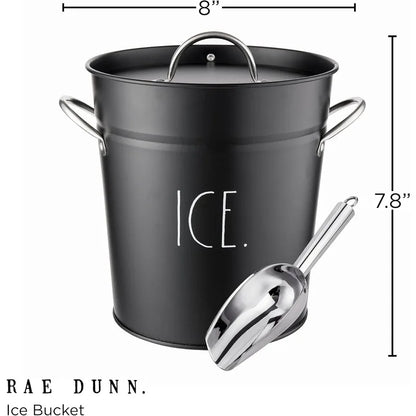 Ice Bucket with Scoop -4 Qt., 5 colors