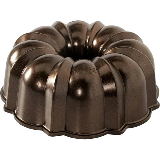 Pro Cast Bundt Pan Bakeware, 12 Cup, Bronze