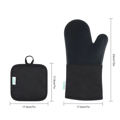 Silicone Insulated Scalding Gloves + Insulated Pot Holders