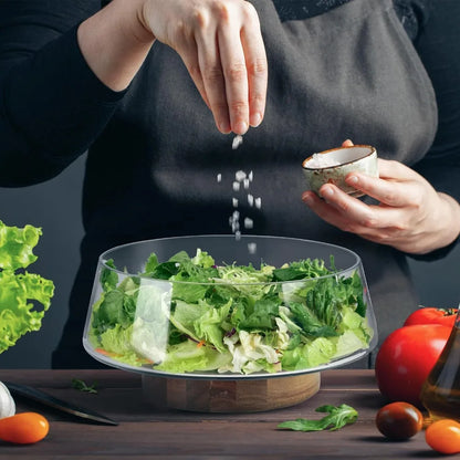 Extra Large Glass Salad Bowl Set