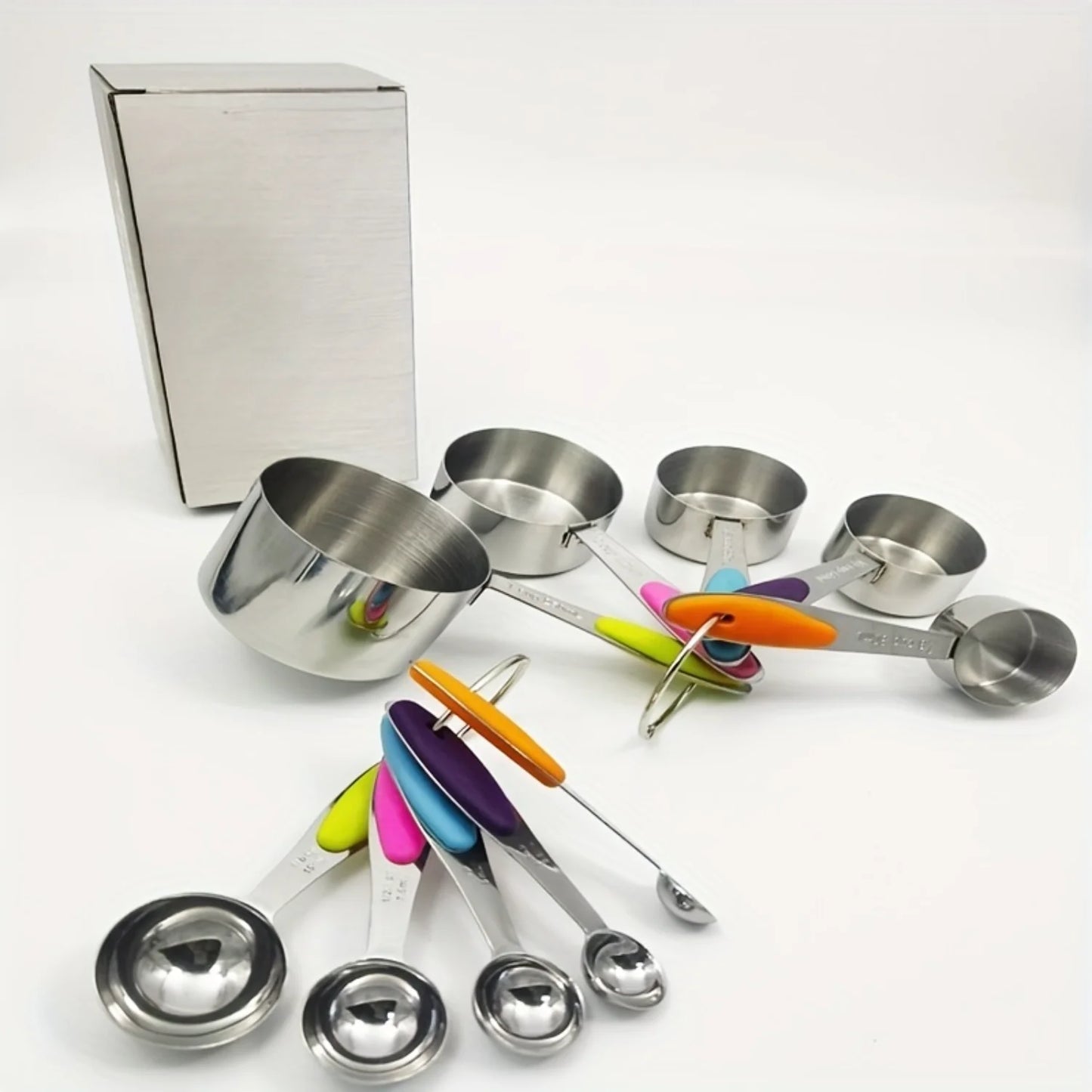 Stainless Steel Measuring Cups & Spoons Set