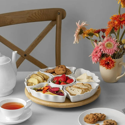 360°Rotatable Serving Tray Platter