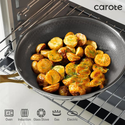 Ceramic Tri-Ply Stainless Steel Cookware Set 10Pcs