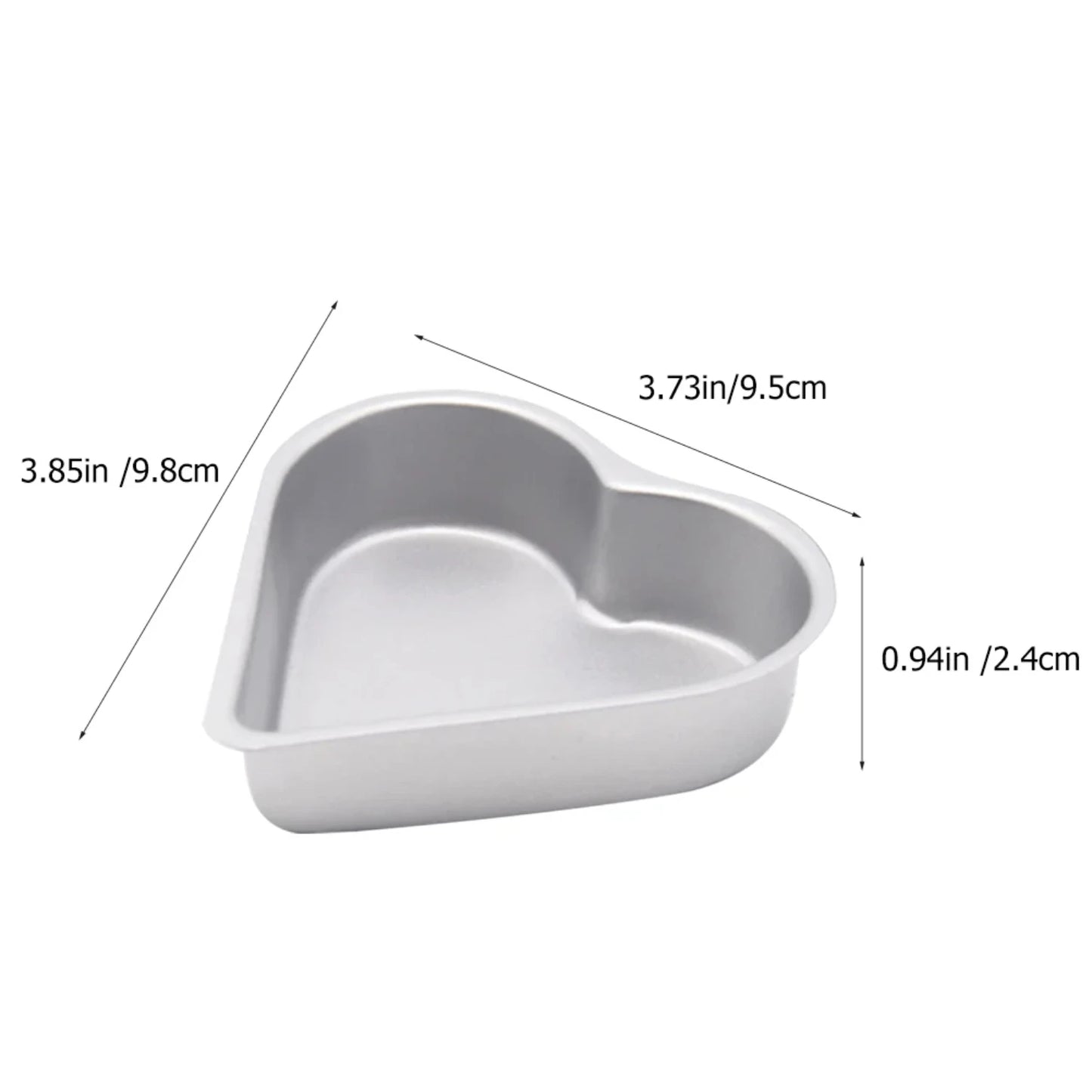 High-quality 3 Pcs Heart Baking Pan