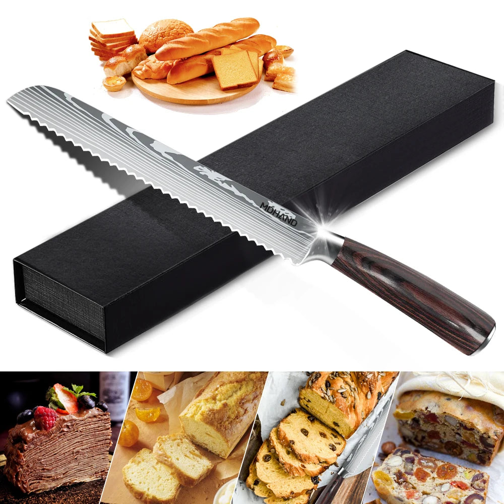 8-inch Kitchen Bread Knife Serrated