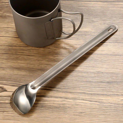 Long Handle Spoon with Polished Bowl