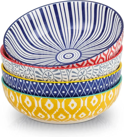 Large Pasta Bowls, set of 4 , 4 options