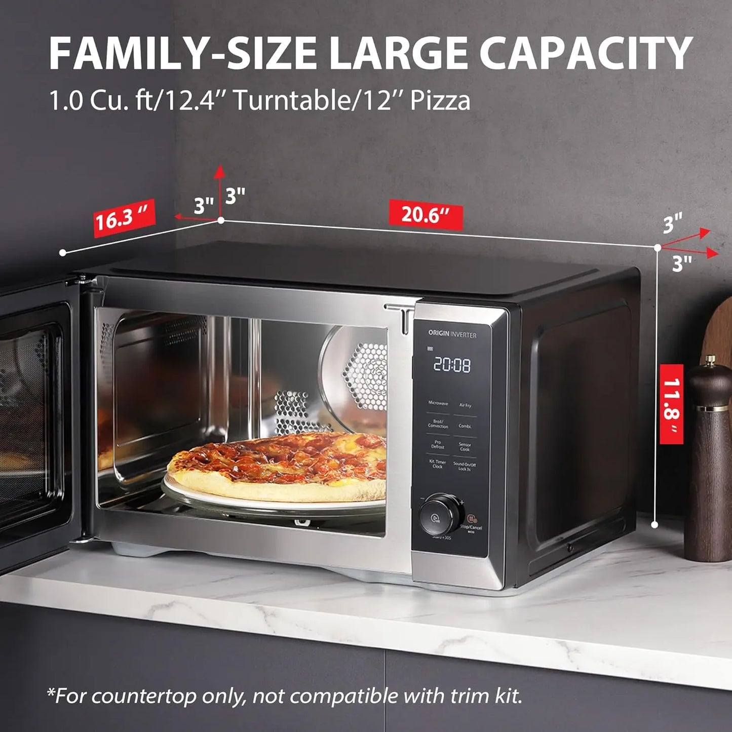 TOSHIBA Countertop Microwave Oven Air Fryer Combo