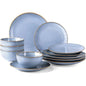 Ceramic Dinnerware Sets for 4, 12 Pieces, 7 colors