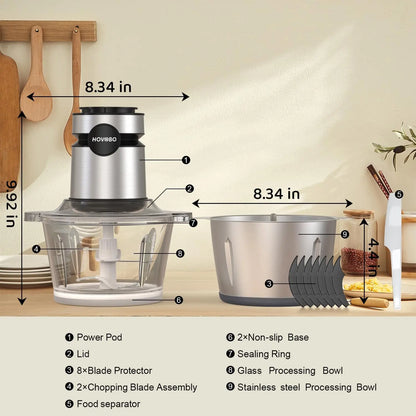 500W Electric Food Processor