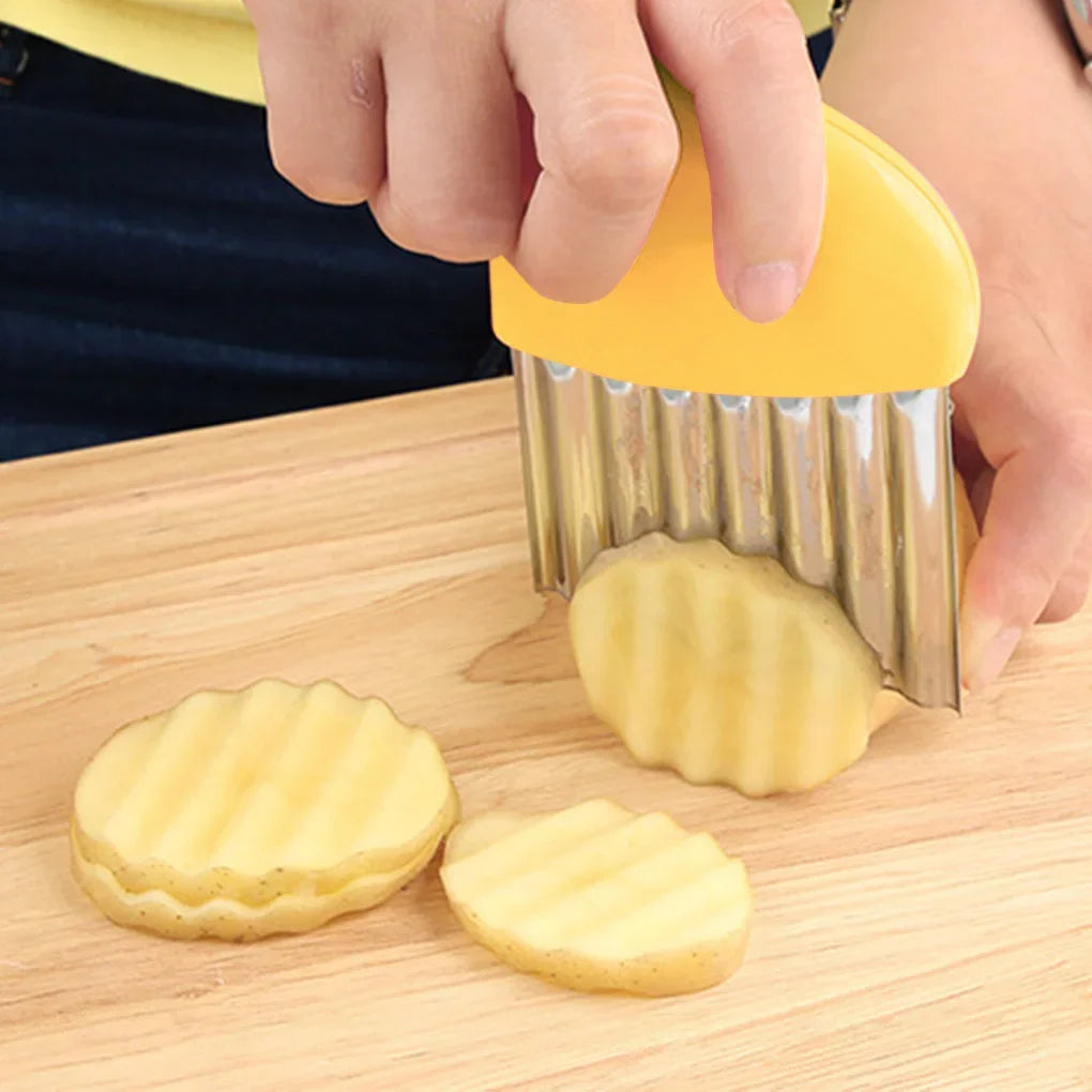 Potato Chip Slicer Corrugated Wavy Knife