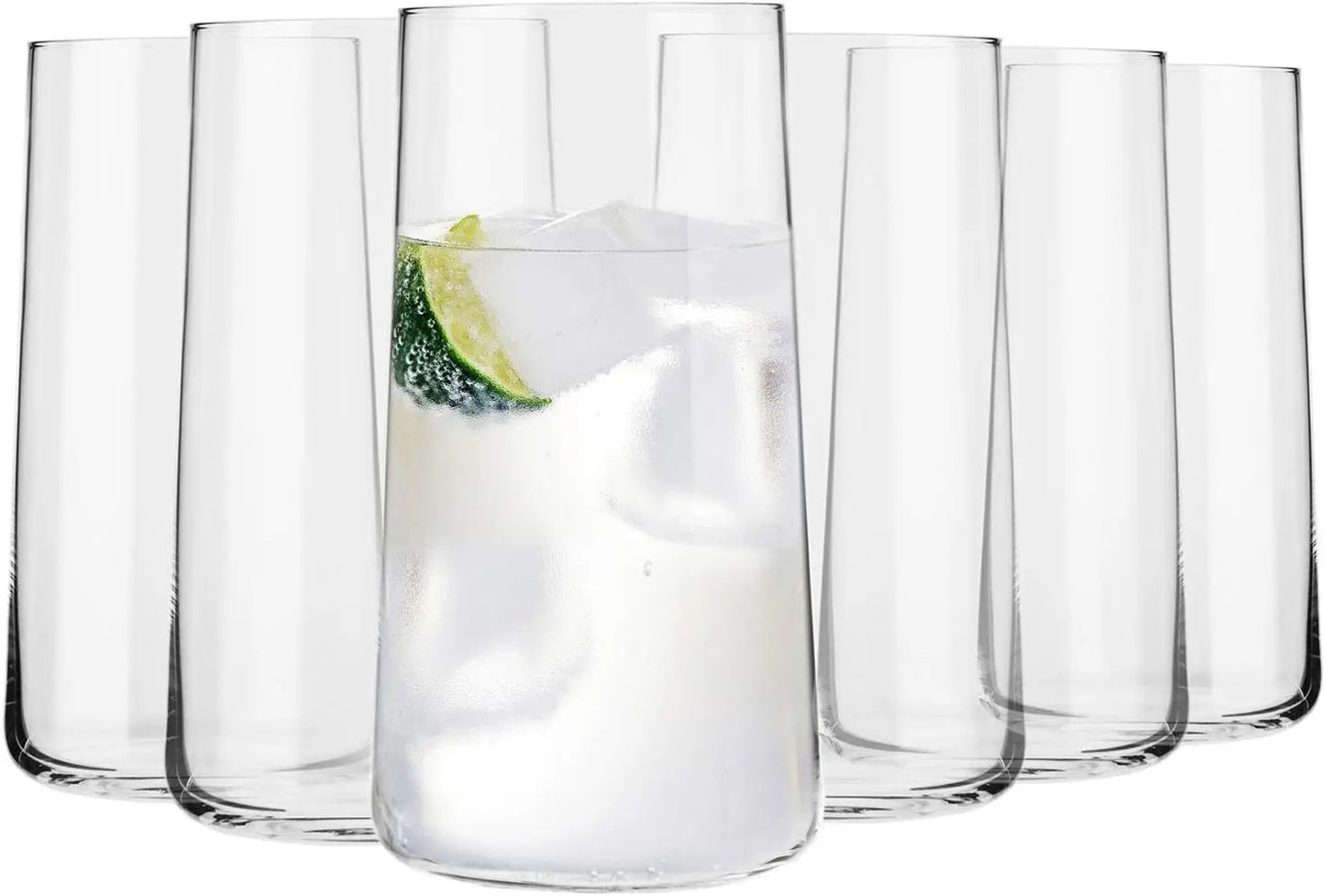 Tall Glasses, Set of 6, 18.3 oz