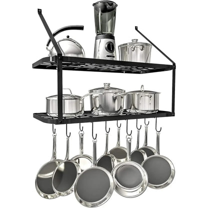 Hanging Pot Rack - 2-Tier