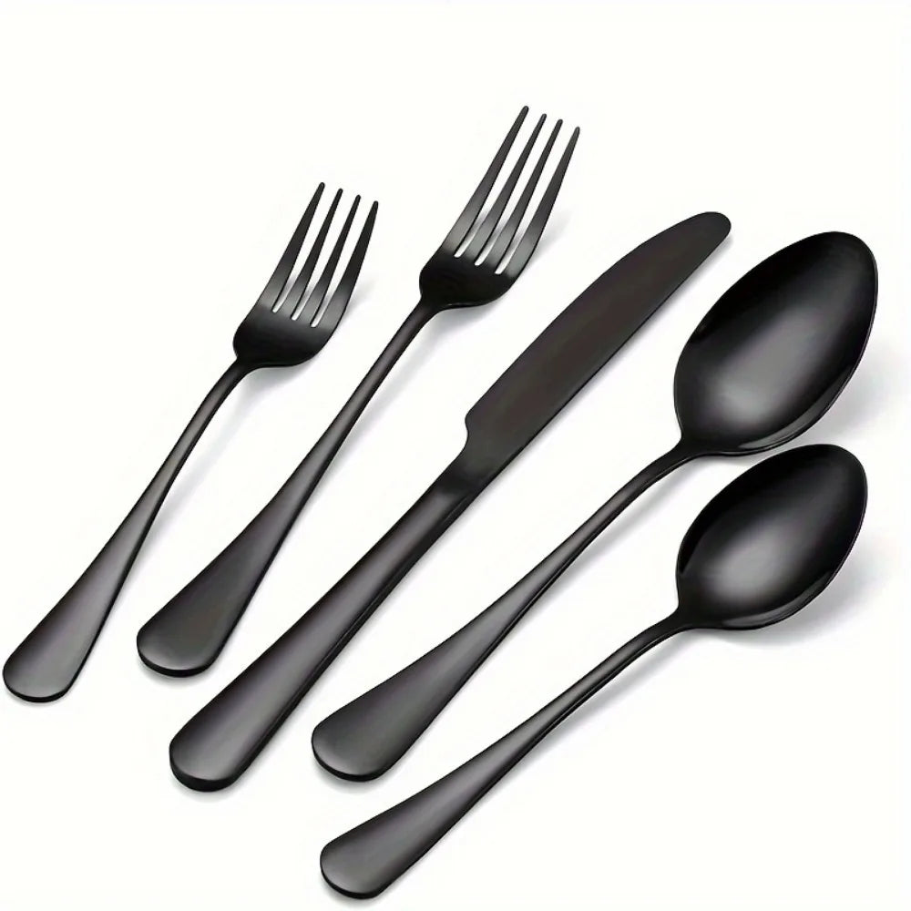 60pcs, Stainless Steel Flatware Set