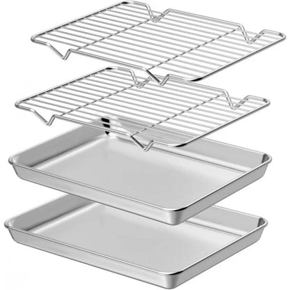 Baking Sheet with Rack Set [2 Sheets/2 Racks]