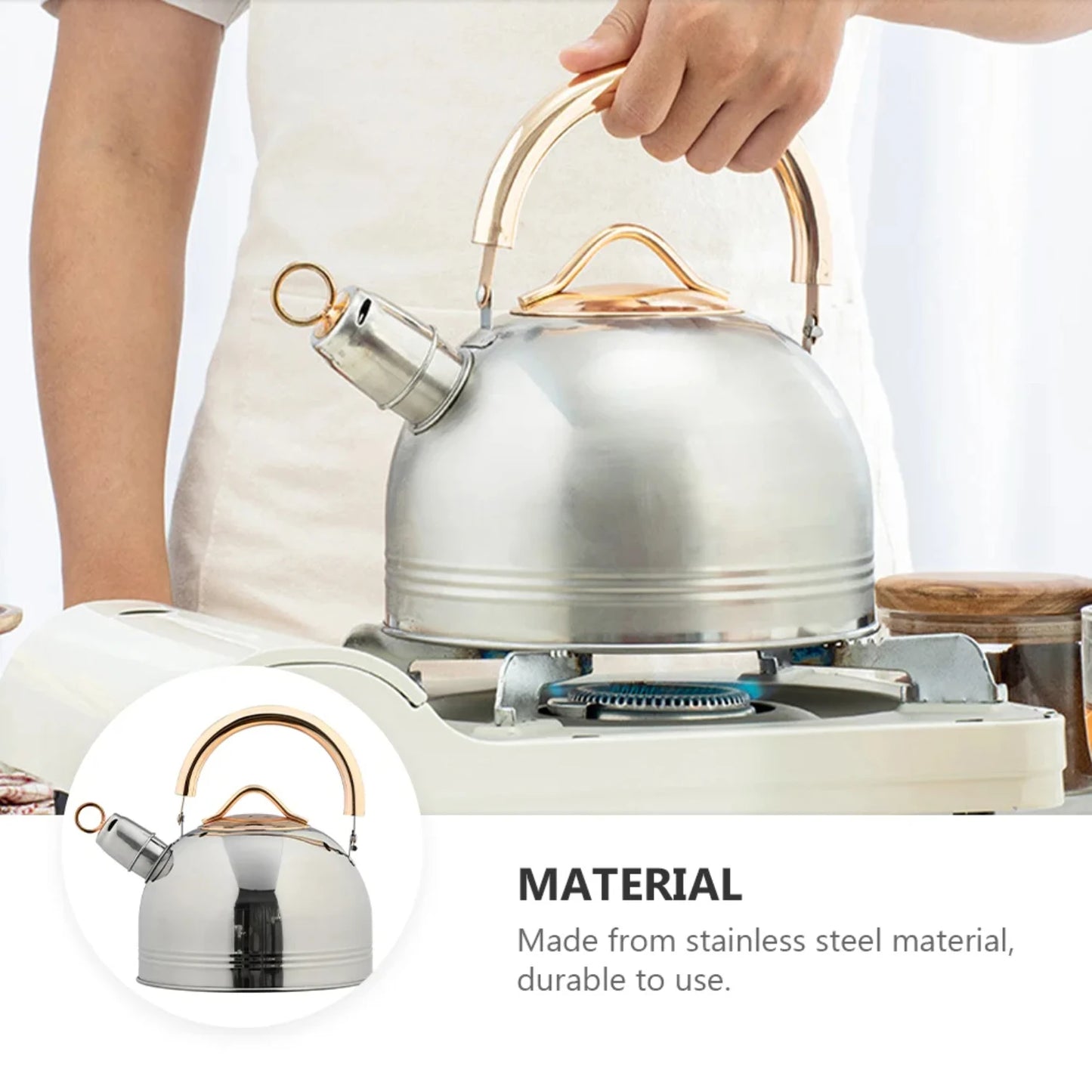 Whistling Stainless Steel Teakettle