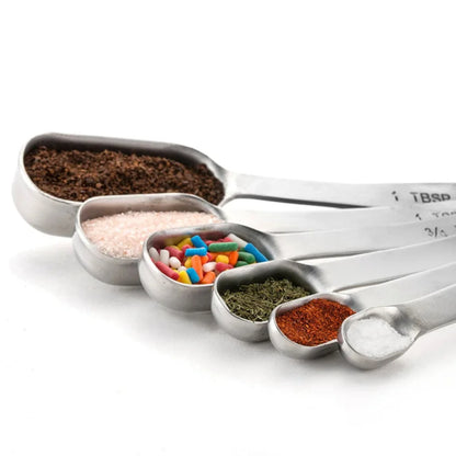 6pcs Stainless Steel Measuring Spoon Set