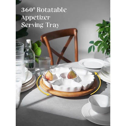 360°Rotatable Serving Tray Platter