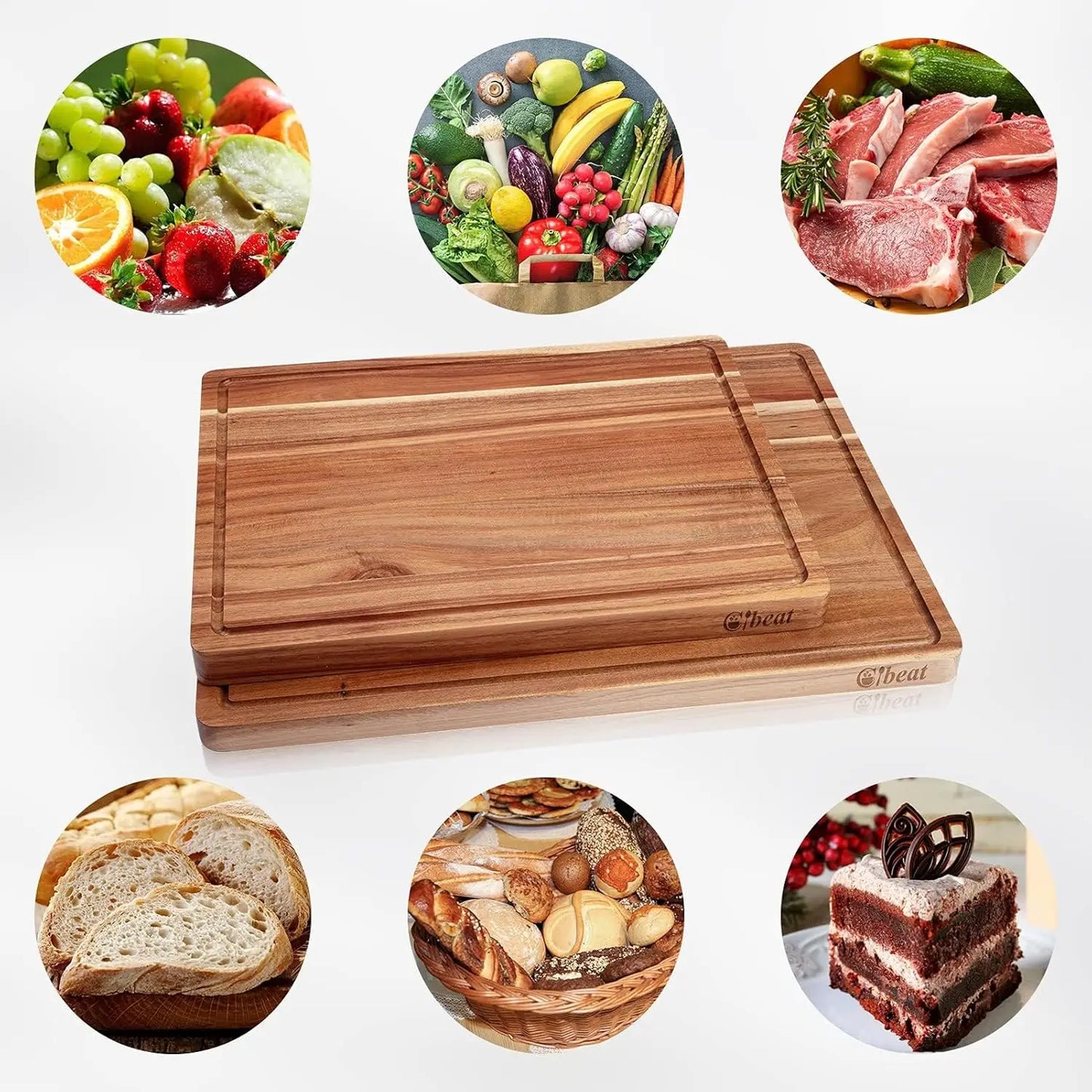 Wooden Cutting Board, 2 sizes