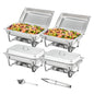 8QT Rectangle Chafing Dish 4/6 Packs