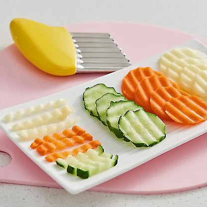 Potato Chip Slicer Corrugated Wavy Knife