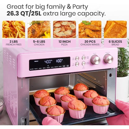 Retro Style Infrared Heating Air Fryer Toaster Oven