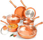 6/7/10 PCS Pots and Pans Set, 3 colors