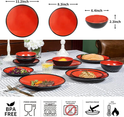 Dinnerware Set for Indoors/Outdoor Use , 5 colors