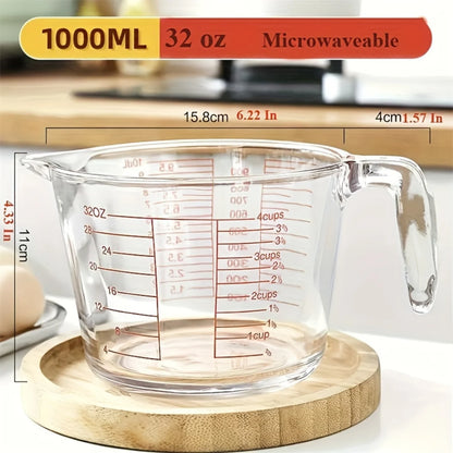 2-cup/4-cup Large Glass Measuring Cup