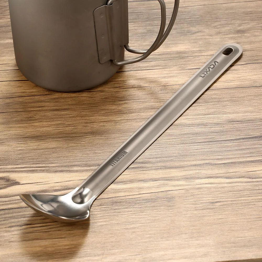 Long Handle Spoon with Polished Bowl