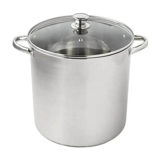 Stock Pot with Glass Lid, 16-Quart