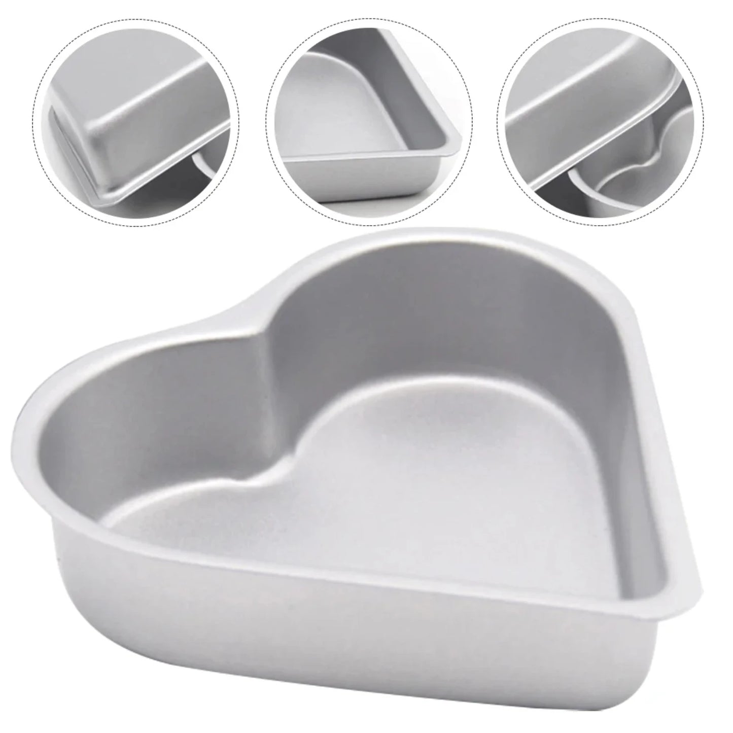 High-quality 3 Pcs Heart Baking Pan