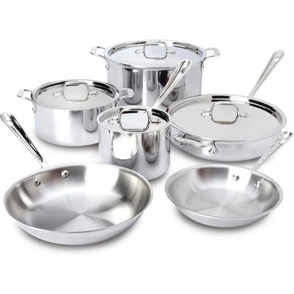 Stainless Steel Cookware Set 10 Piece