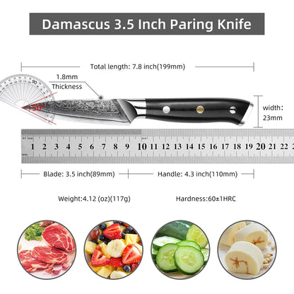 Fruit Paring Knife 3.5" Inch