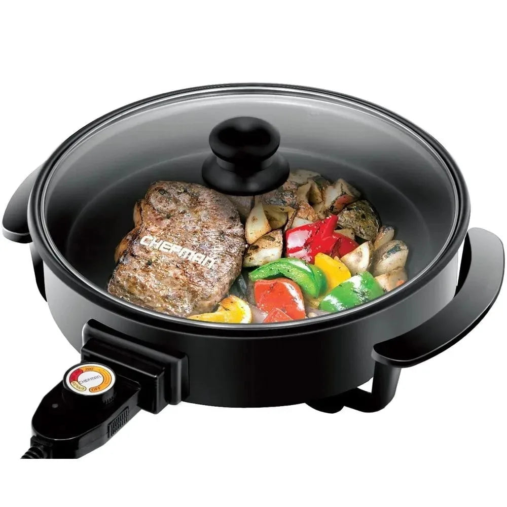 Electric Skillet 12 Inch Frying Pan