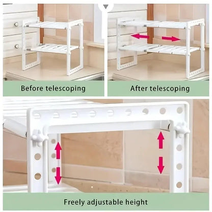 Cabinet Organizer Shelves, 1 or 2 shelves