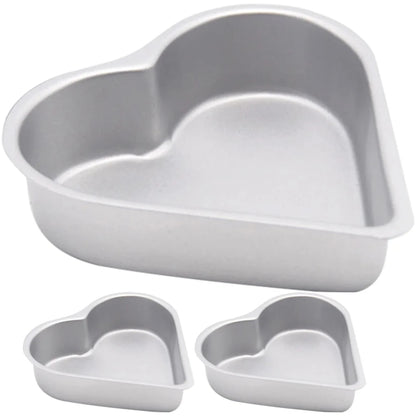 High-quality 3 Pcs Heart Baking Pan