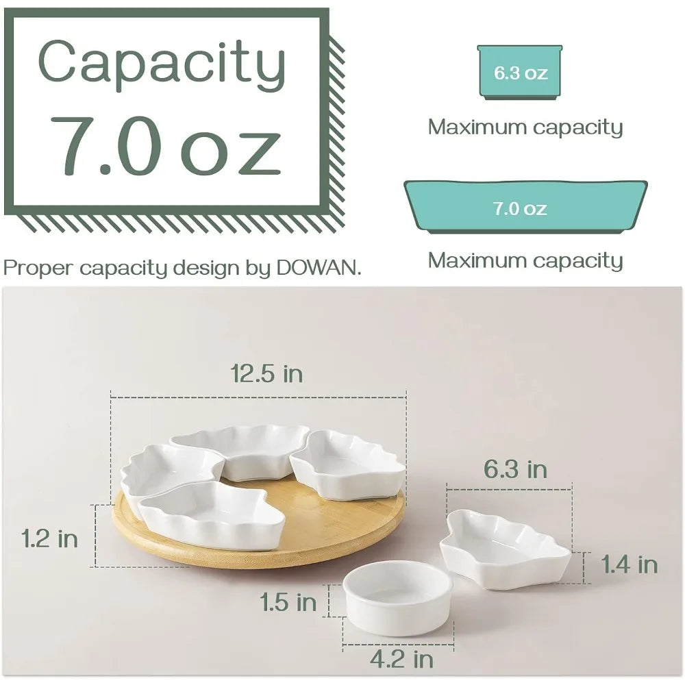 360°Rotatable Serving Tray Platter