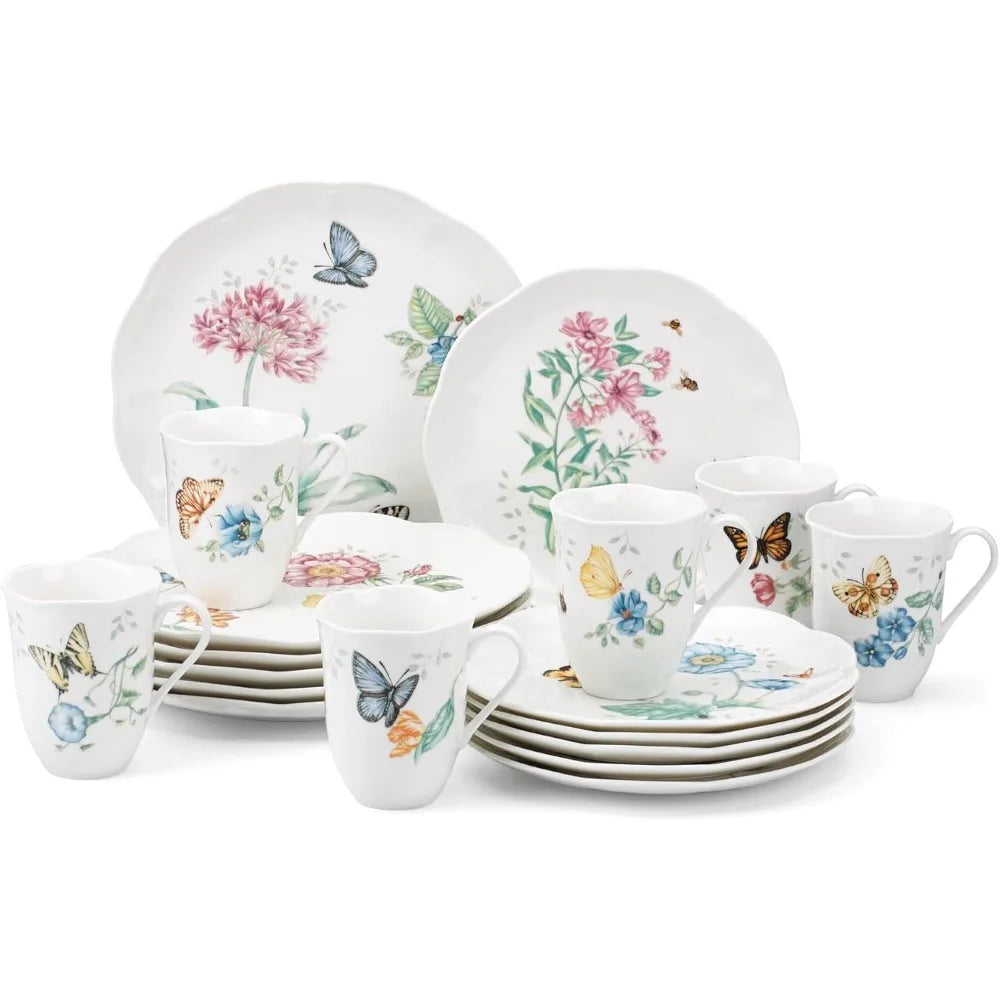 Butterfly Meadow 18-Piece Dinnerware Set