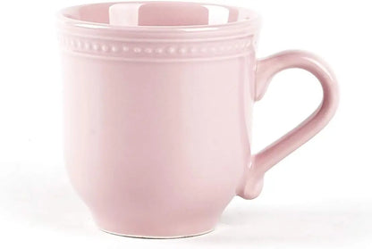 Ceramic Dinnerware Set,  42pc Set Pink