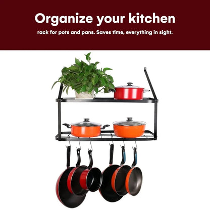 Hanging Pot Rack - 2-Tier