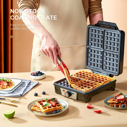 4-Slice Belgian Waffle Maker