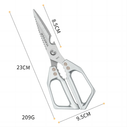 Multi-functional stainless steel household scissors